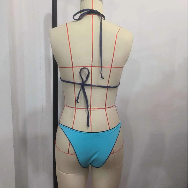 Damen Triangel-Bikini-Set mit geometrischem Design Echo Archiv