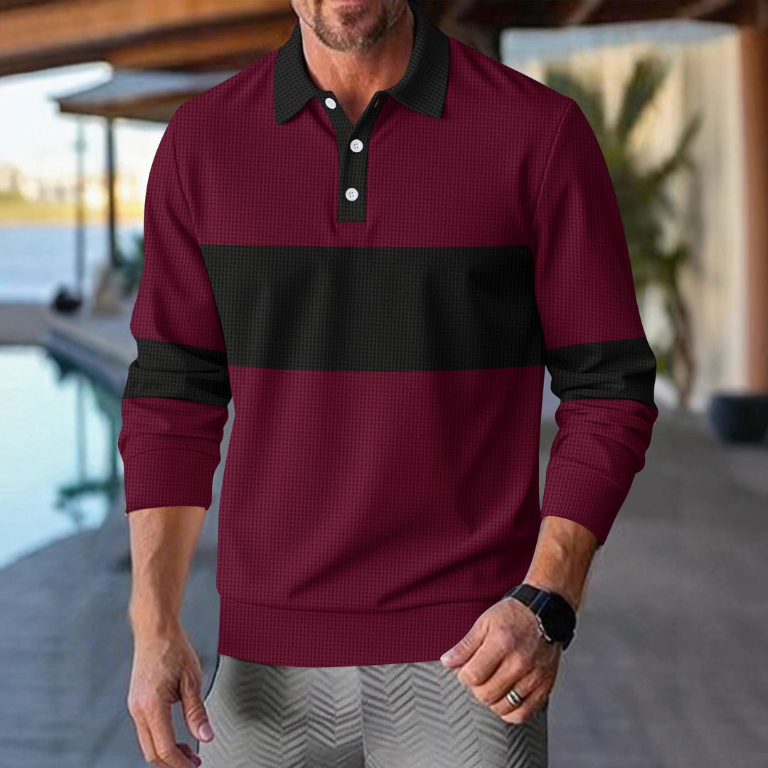 Herren Polohemd mit modernem Design und funktionalen Details Echoarchiv