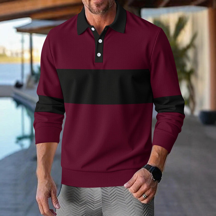 Herren Polohemd mit modernem Design und funktionalen Details Echoarchiv