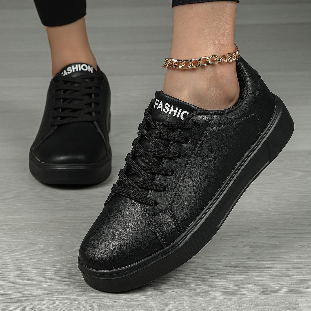Damen nan minimalistische Sneaker im veganen Lederlook mit gepolsterter Komfortsohle Echo Archiv