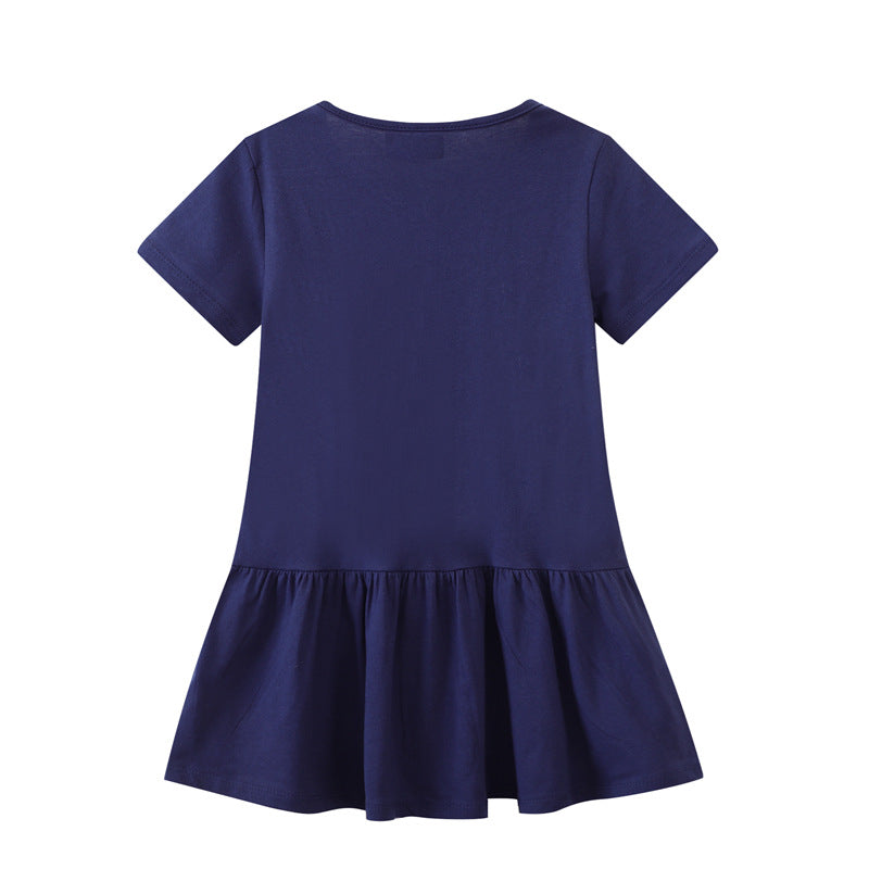 Mädchen T-Shirt Kleid mit zauberhaftem Einhornmotiv Echo Archiv