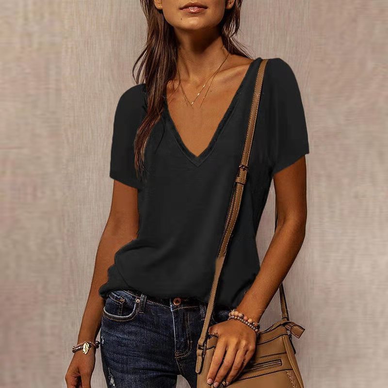 Damen V-Ausschnitt T-Shirt Echoarchiv