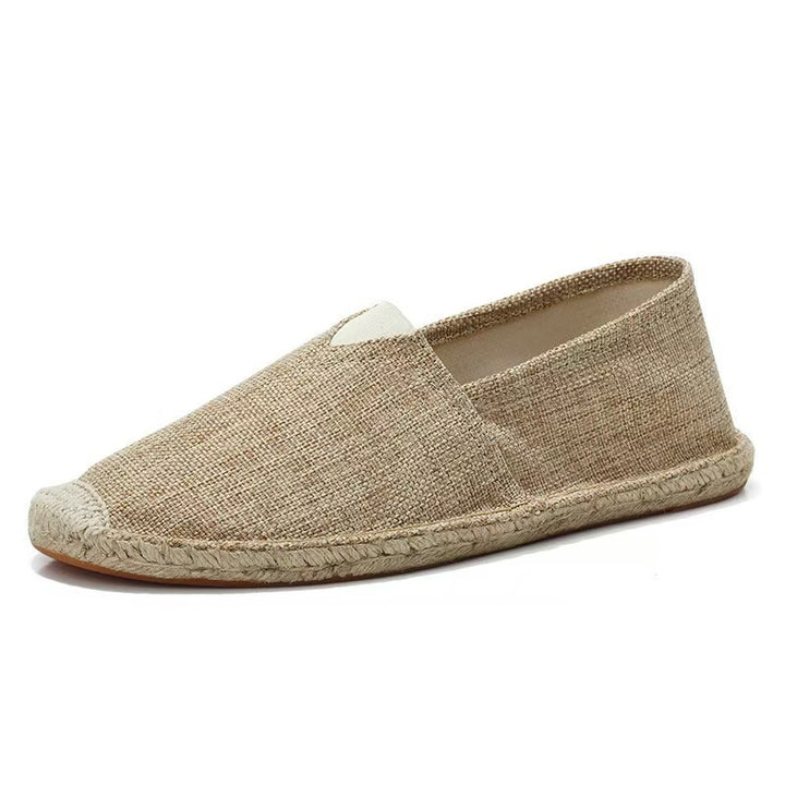 Damen Leichte Espadrille-Slip-On aus gewebtem Canvas mit Jute-Umrandung Echoarchiv