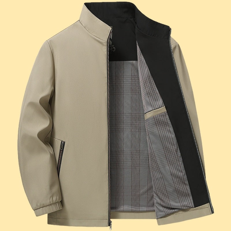 Herren elegante Freizeitjacke mit Stehkragen Echoarchiv
