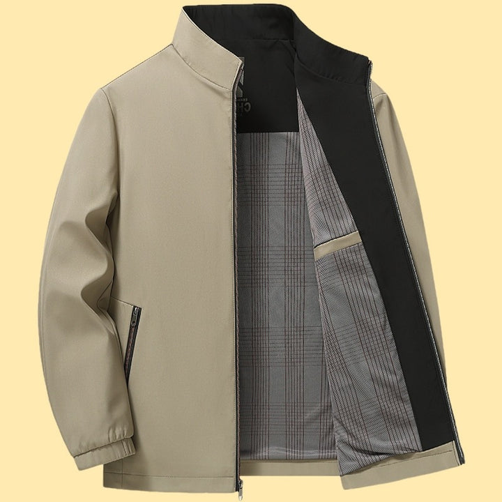 Herren elegante Freizeitjacke mit Stehkragen Echoarchiv