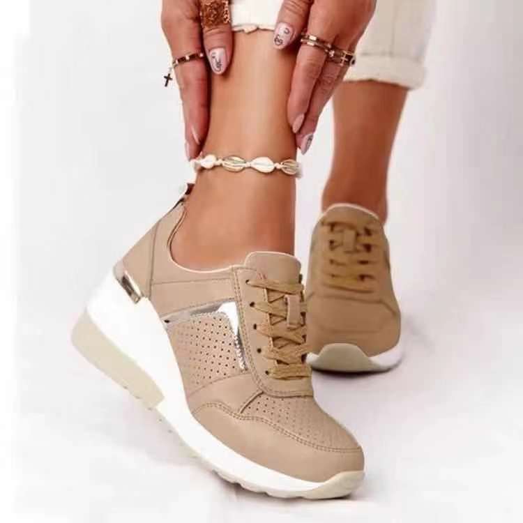 Damen modische Plateau-Sneaker mit atmungsaktiver Mesh-Oberfläche und komfortablem Fußbett Echo Archiv