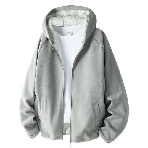 Unisex Fleecejacke mit Teddyfutter und Kapuze Echoarchiv