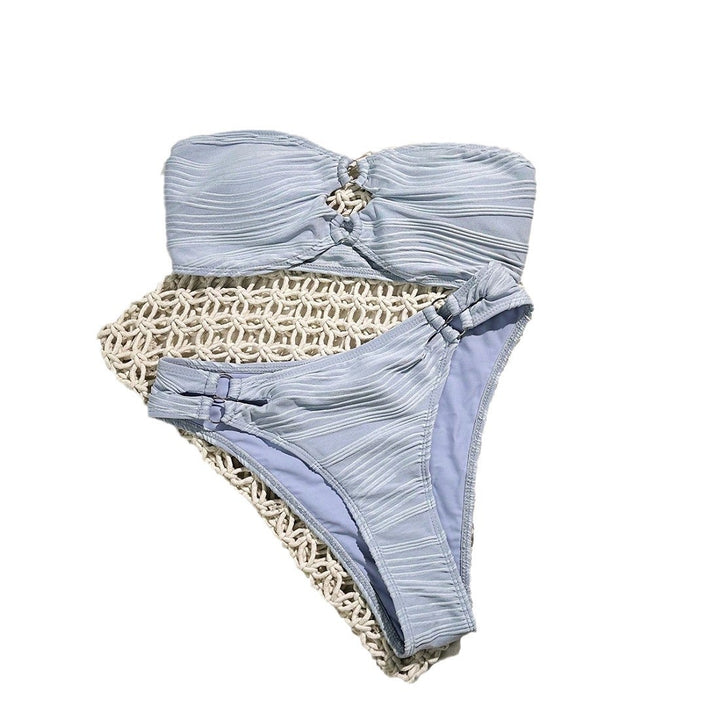 Damen Bandeau-Bikini-Set mit raffinierten Falten Echo Archiv