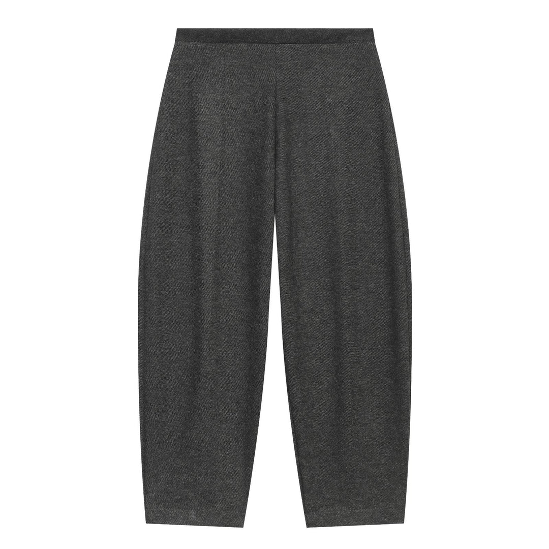 Damen Hochtaillierte konisch geschnittene Loungehose mit verdecktem Bund Echoarchiv