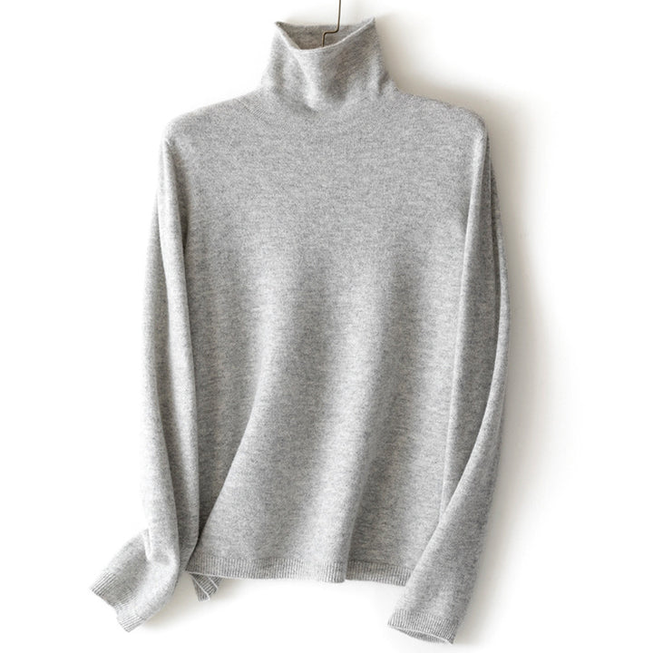 Damen Feinstrick Rollkragenpullover aus Kaschmirmischung leicht oversized Echoarchiv