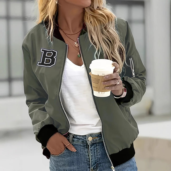 Damen Modische Bomberjacke