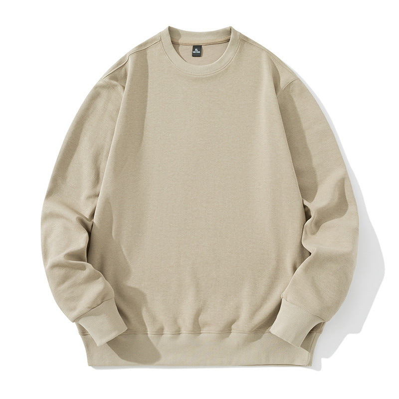Unisex Oversize Rundhals-Sweatshirt aus Baumwollmischung mit gerippten Bündchen – Marzano