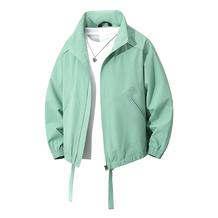Herren lässige Windbreaker-Jacke mit elastischen Bündchen und praktischen Taschen Echoarchiv