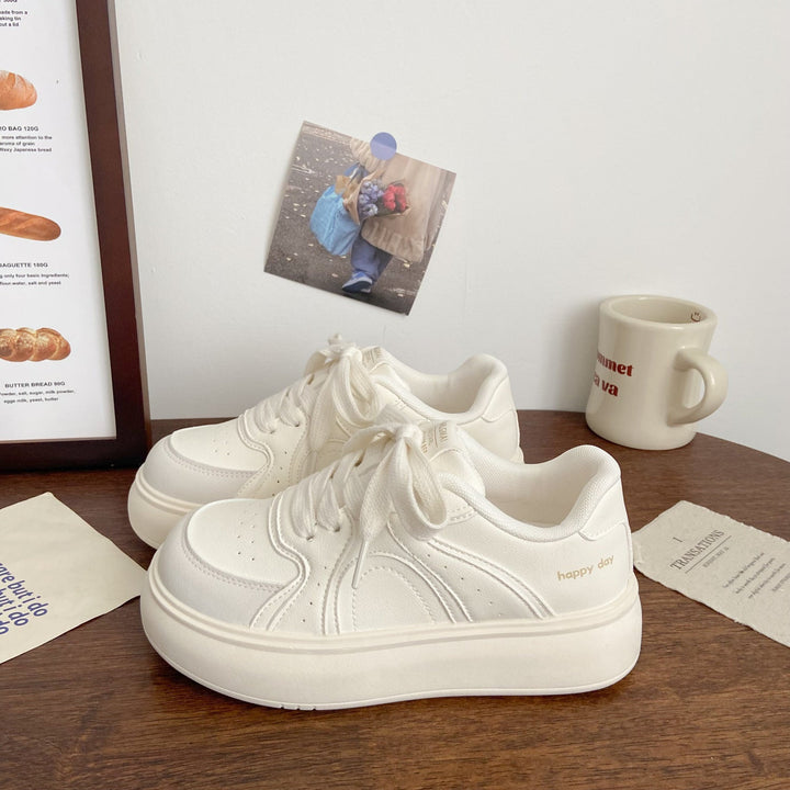 Damen Elegante Plateau-Sneaker mit strukturiertem Obermaterial Echo Archiv