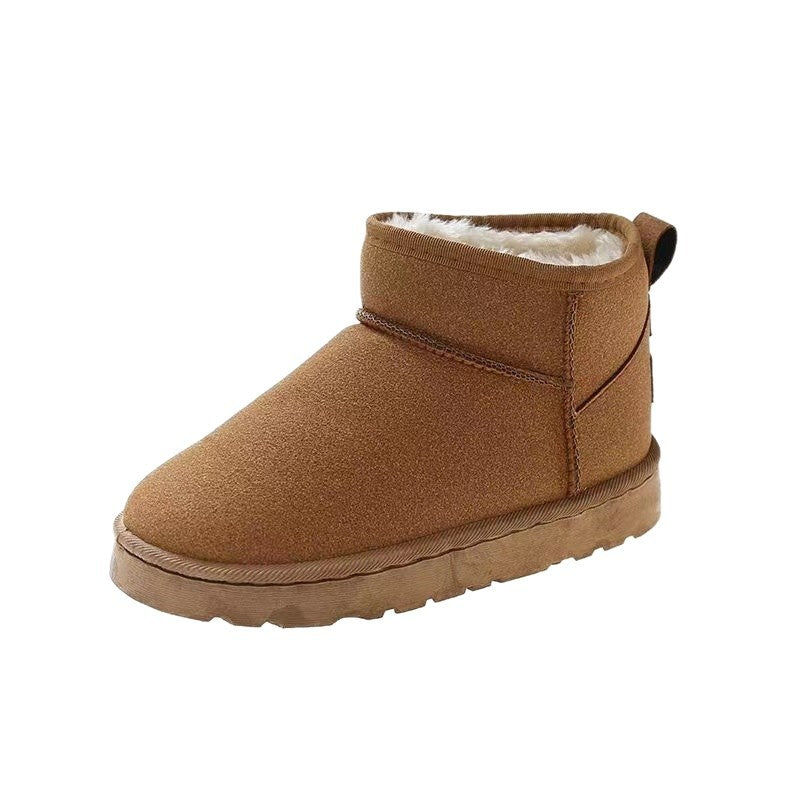 Damen Gefütterte Kurz-AnklEcho Archivoots aus Veloursimitat mit Teddyfutter und dämpfender Plateau-Sohle Echo Archiv