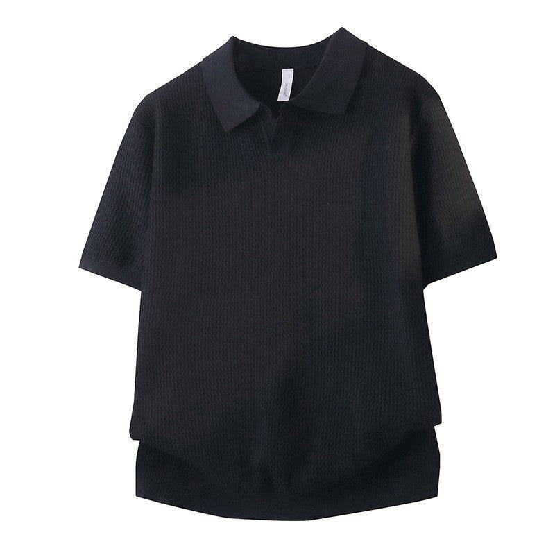 Damen Kurzarm Poloshirt mit strukturiertem Design Echo Archiv