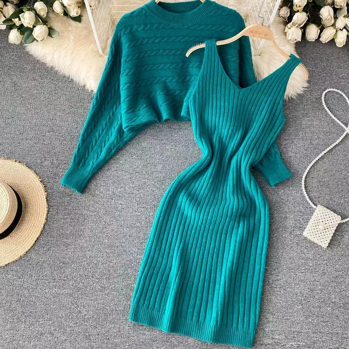 Damen Strickkleid- und Pullover-Set Echo Archiv