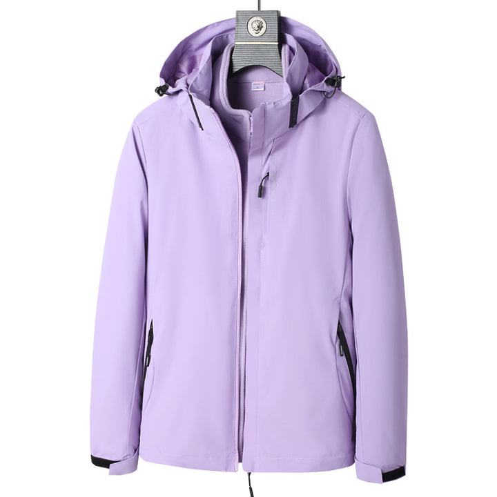 Herren Wind- und wasserabweisende Kapuzenjacke mit ergonomischem Schnitt und verdecktem Reißverschluss Echo Archiv