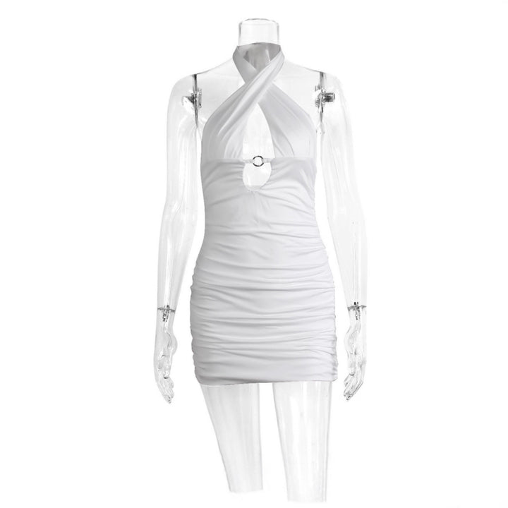 Damen Minikleid mit raffinierten Rüschendetails und verführerischem Ring-Ausschnitt Echo Archiv