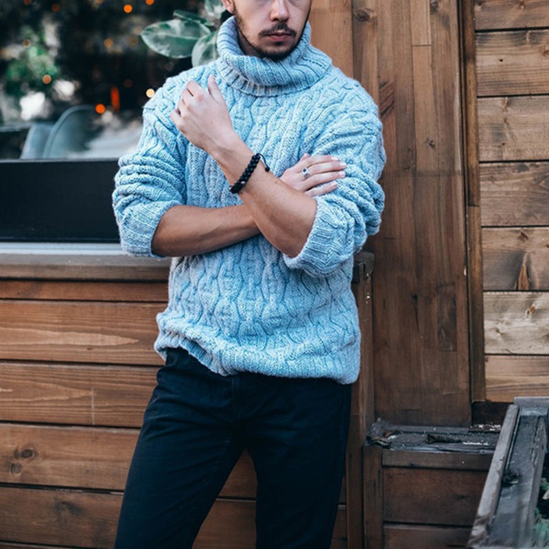 Herren Grobstrick Rollkragenpullover Echoarchiv