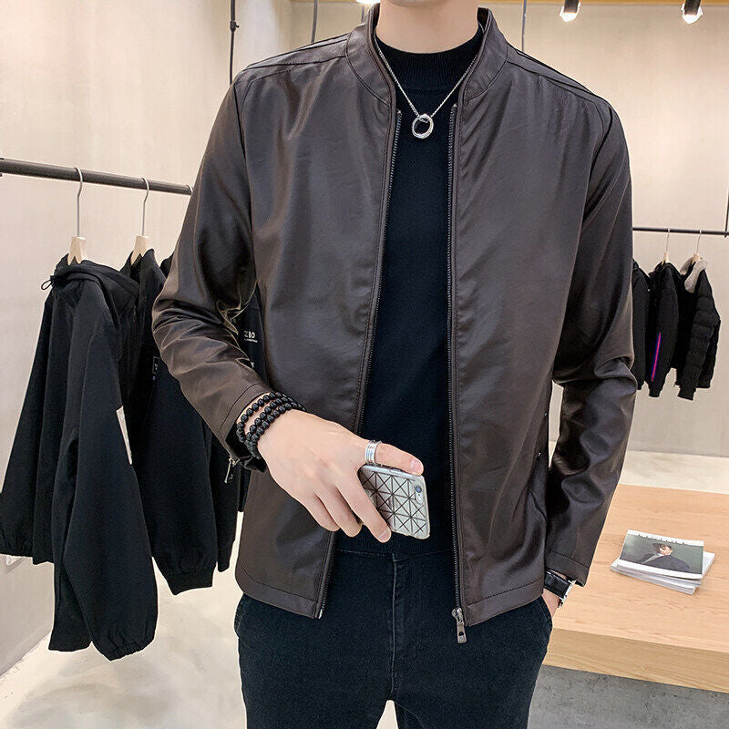 Herren Stilvolle Kunstlederjacke Echo Archiv 1788322149