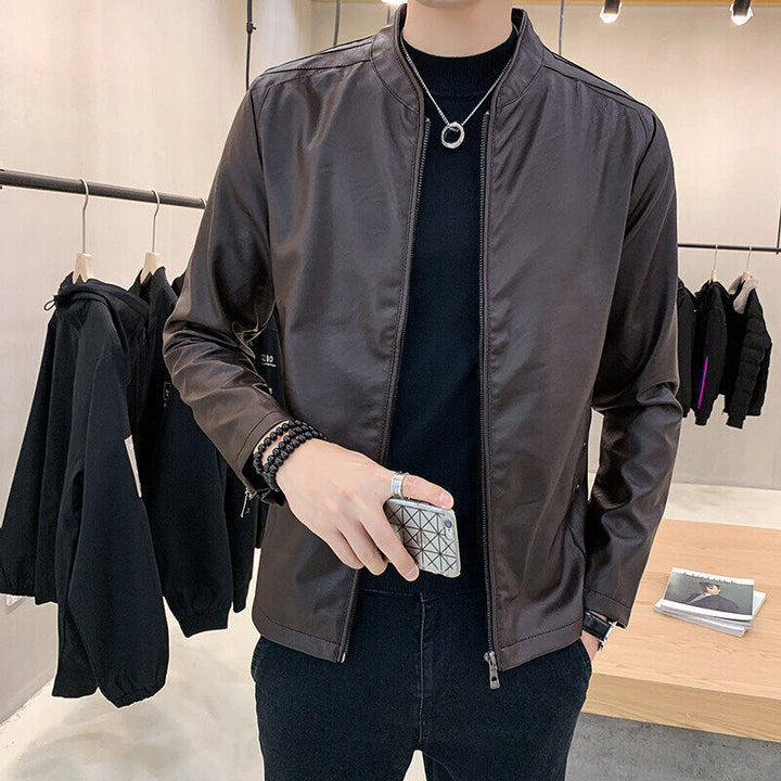Herren Stilvolle Kunstlederjacke Echo Archiv 1788322149