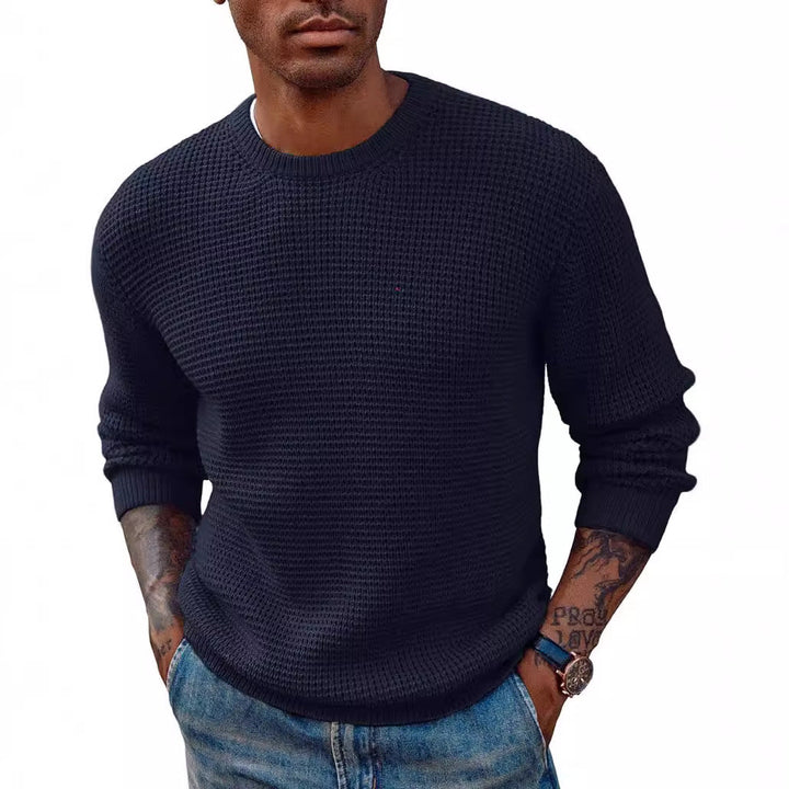 Herren Strukturierter Pullover Echoarchiv