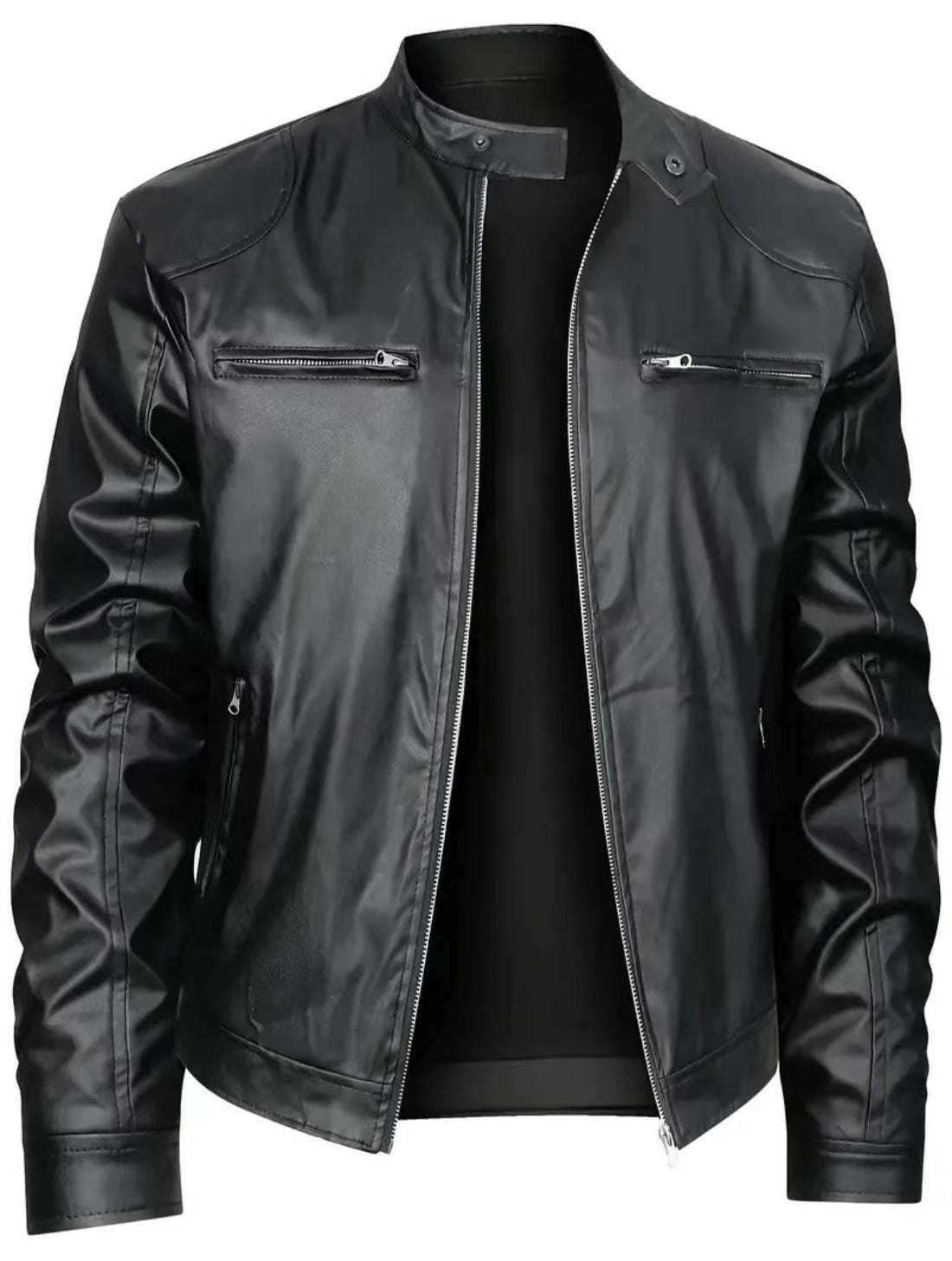 Herren Modische Lederjacke Echo Archiv