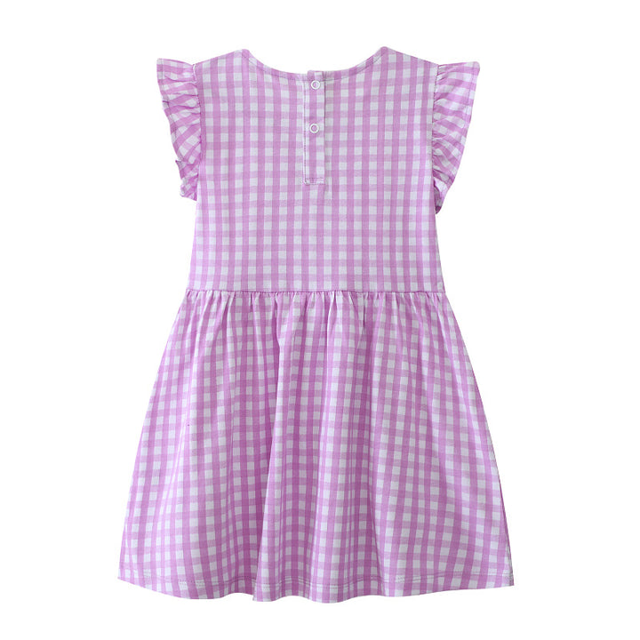Mädchen Sommerkleid mit liebevollen Blumenstickereien Echo Archiv