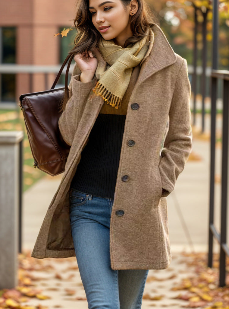 Damen trendiger Oversized-Mantel Echoarchiv