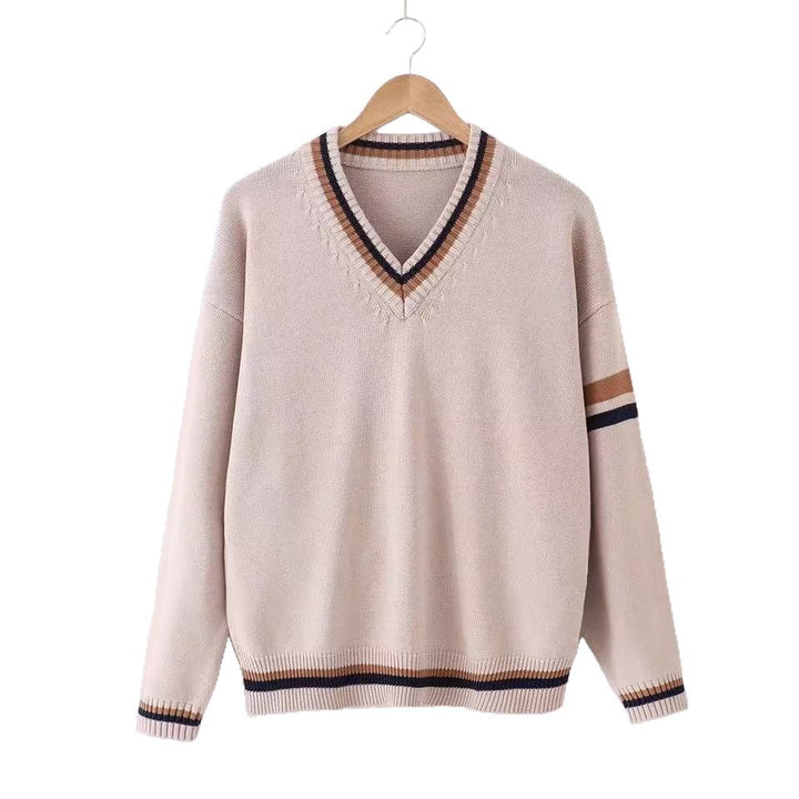 Damen Eleganter V-Ausschnitt Pullover Echo Archiv