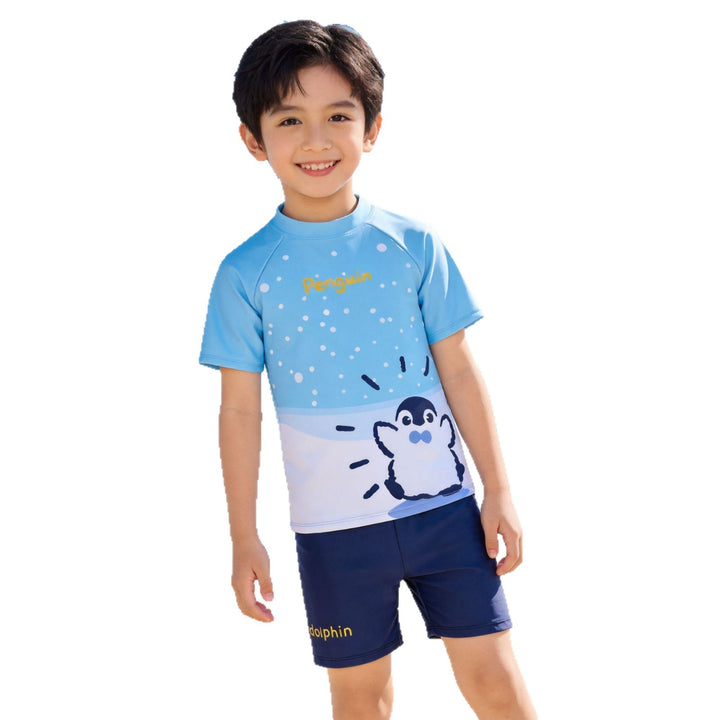 Jungen UV-Schutz Schwimmanzug mit kurzen Ärmeln Echo Archiv