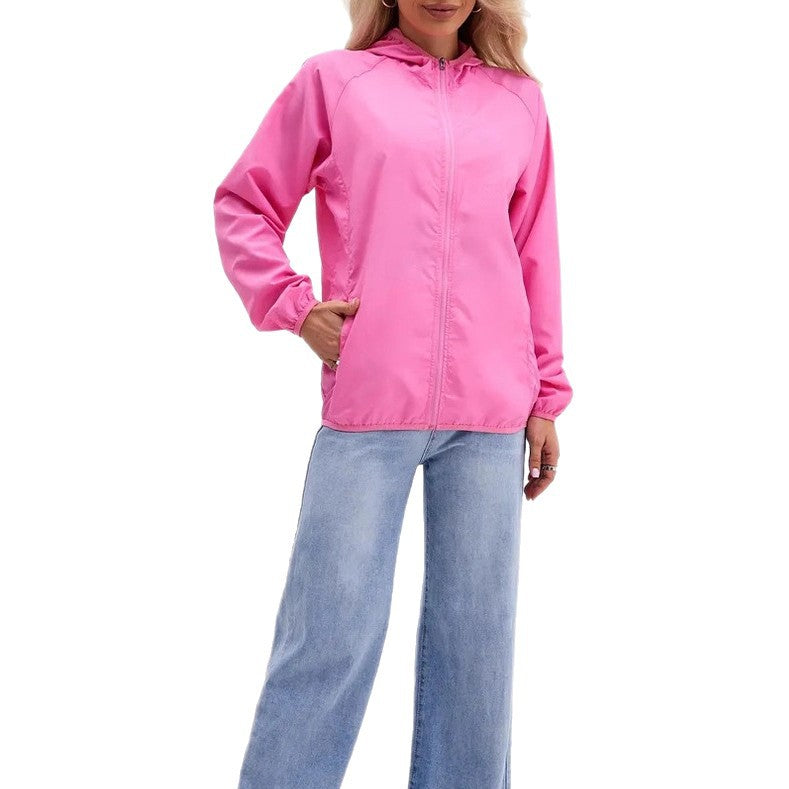 Damen Leichte Übergangsjacke mit Kapuze – Célinea