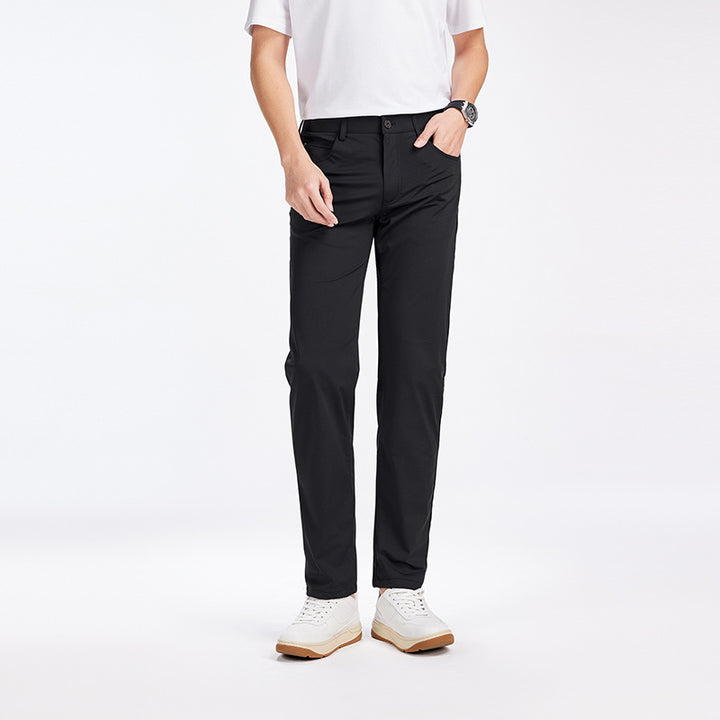Herren Stretch-Chinohose mit praktischem Taschen-Design und schmaler Passform Echoarchiv