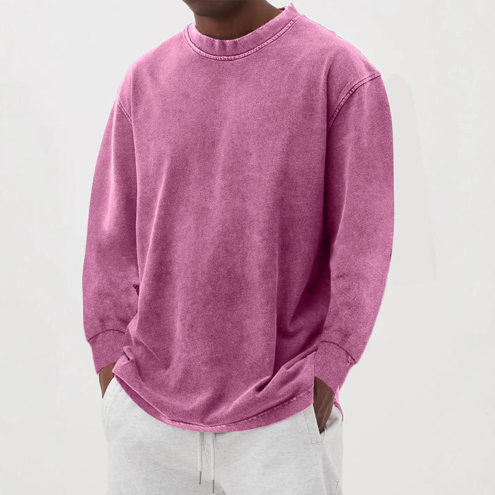 Herren lässiger Oversized Pullover aus angenehmem Baumwollmix Echoarchiv