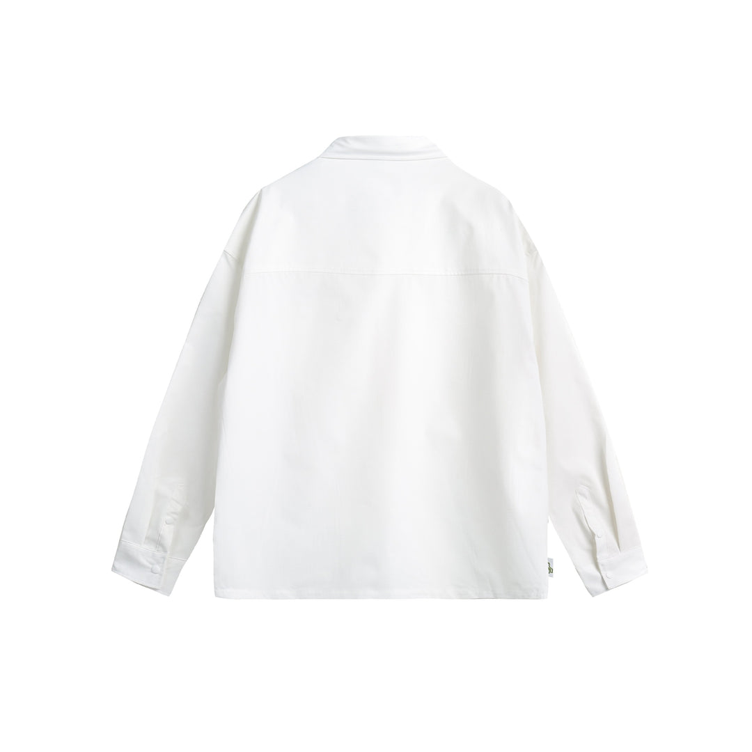 Unisex Overshirtjacke im Utility‑Stil mit Druckknopfleiste und Karabinerdetail Echoarchiv