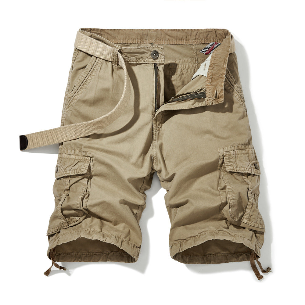 Herren Cargo-Shorts mit verstellbarem Gürtel und mehreren Seitentaschen Echoarchiv