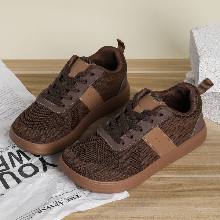 Unisex Atmungsaktive Strick-Laufsneaker mit leichter EVA-Sohle – Tavélo
