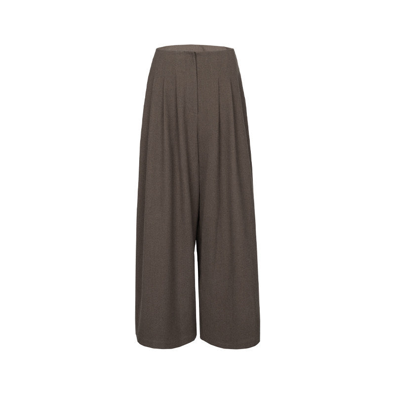 Damen Elegante weite Hochbundhose Echoarchiv