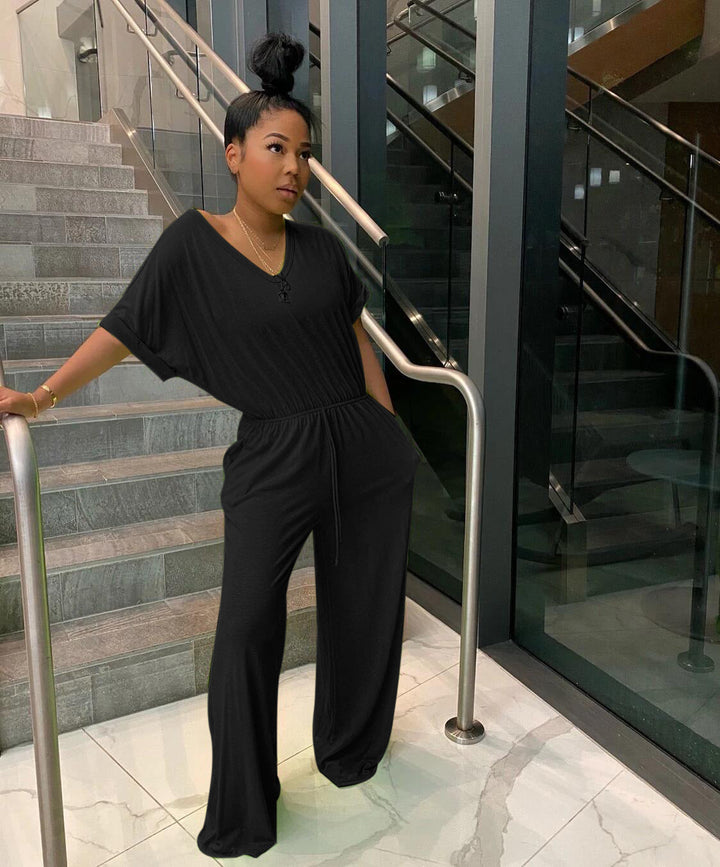 Echoarchiv | V-Ausschnitt Jumpsuit für Frauen Jane
