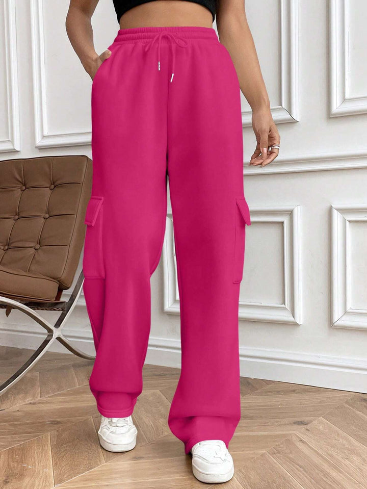 Damen Weite Cargohose im Jogger‑Stil mit Kordelzug Echo Archiv