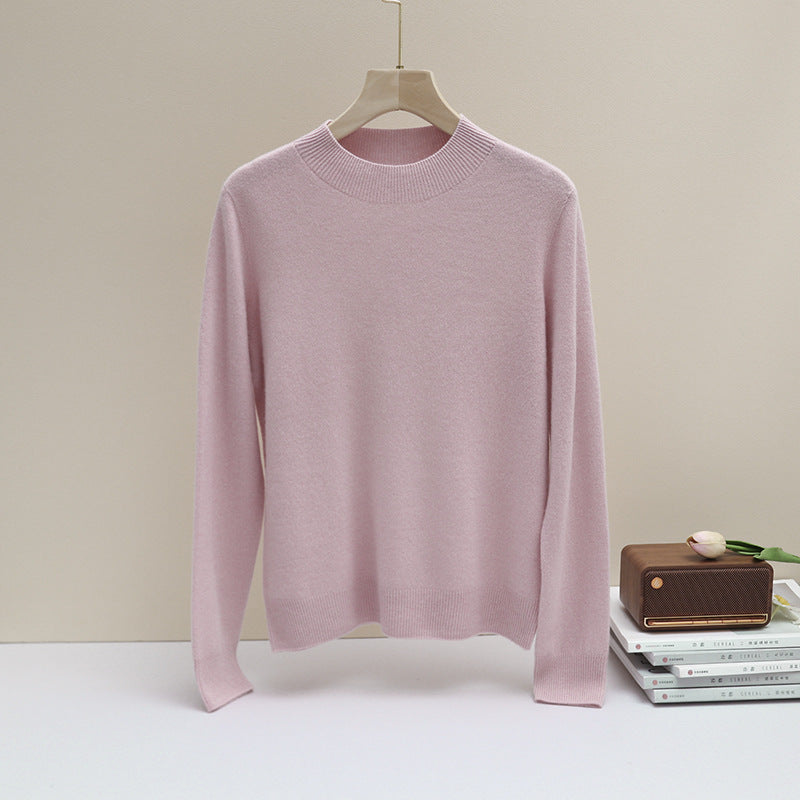 Damen Feiner Longsleeve-Rundhalspullover mit verstärktem Rippenkragen & schmeichelnder Hüftlänge Echo Archiv
