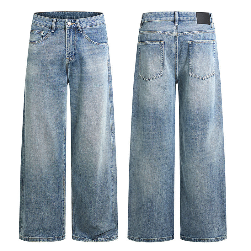 Damen Weite Jeans mit hohem Bund und geradem Bein Echo Archiv