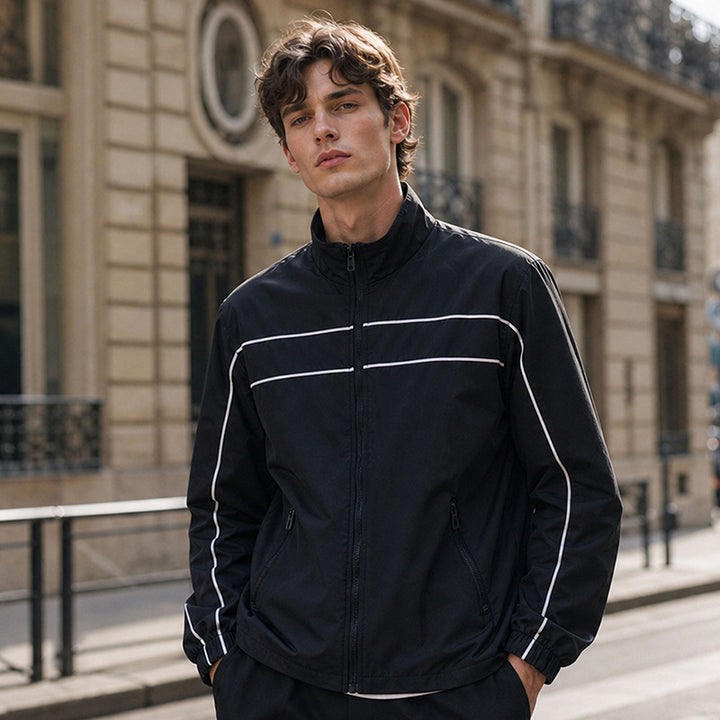 Herren Sportliche Übergangsjacke mit reflektierenden Einsätzen Echo Archiv