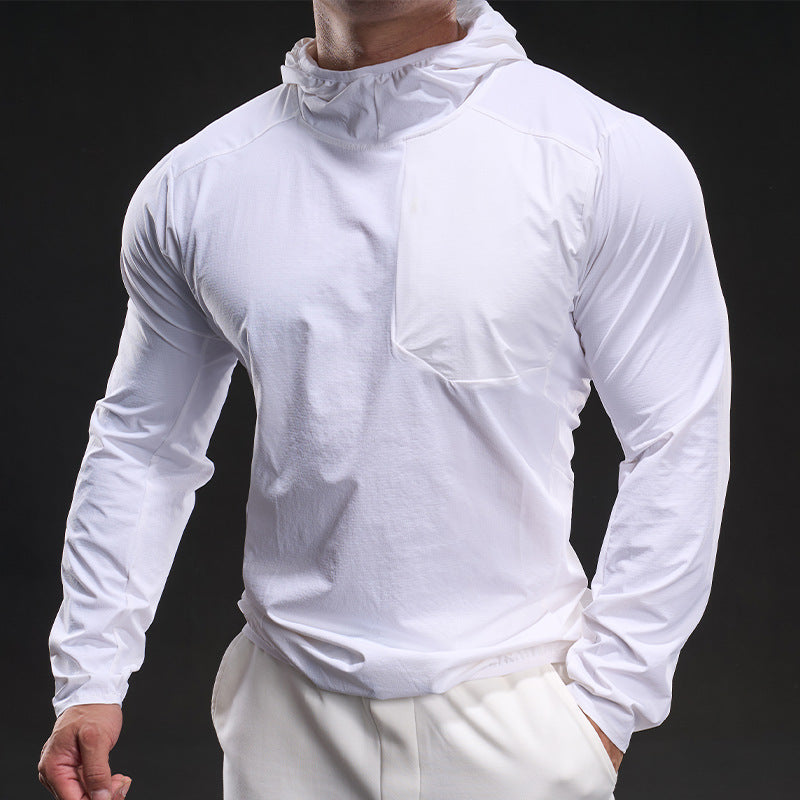 Herren Atmungsaktives Langarm-Shirt mit Kapuze Echoarchiv