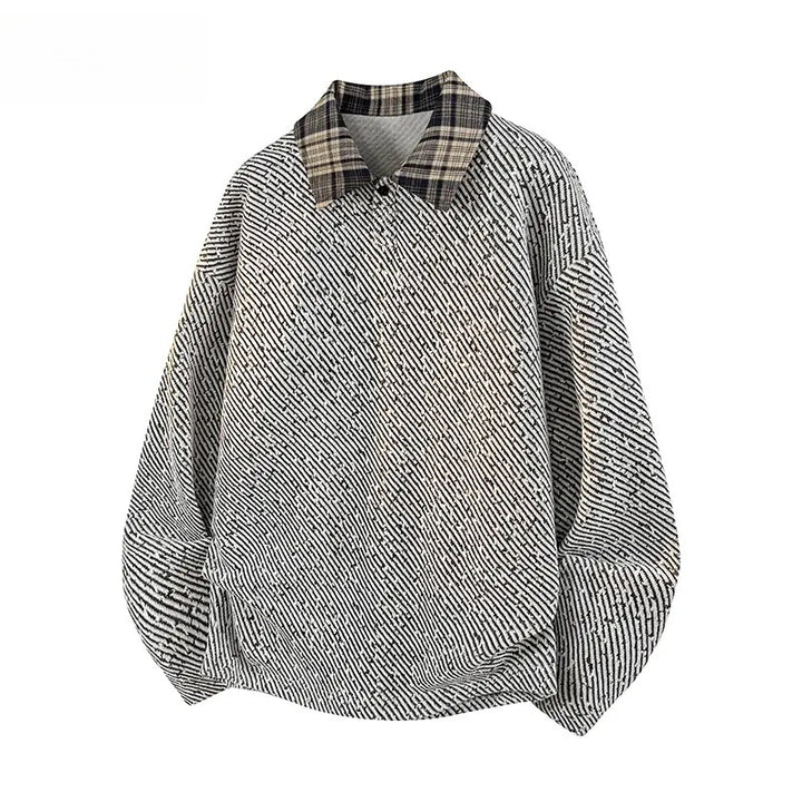 Damen Lässiger Oversize-Hemd-Pullover Echoarchiv