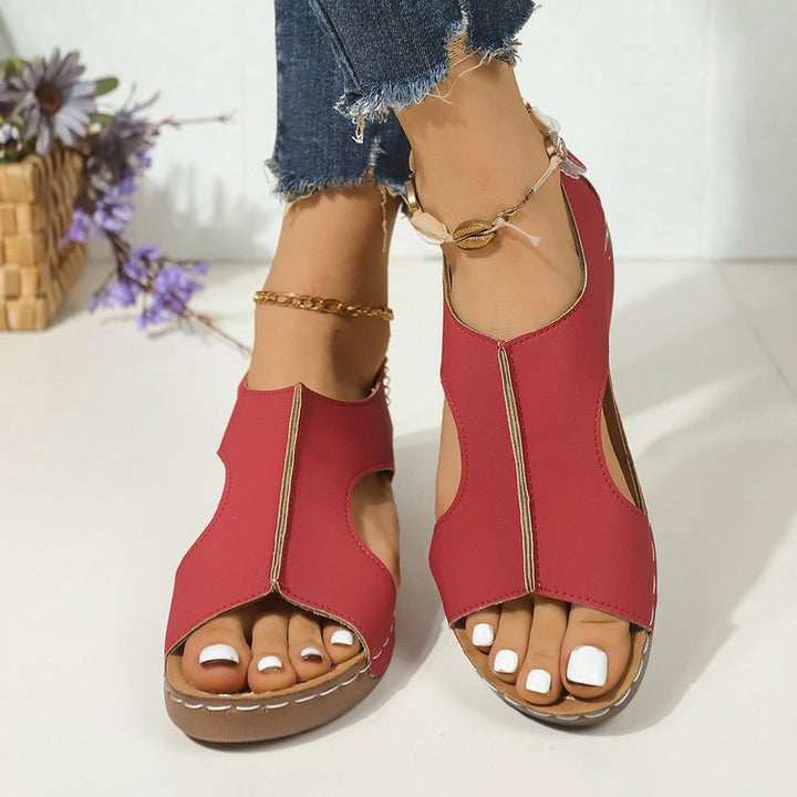Damen Sportlich-elegante Komfort-Sandalen mit gepolstertem Fußbett und verstellbaren Klettverschlüssen – Sorelia