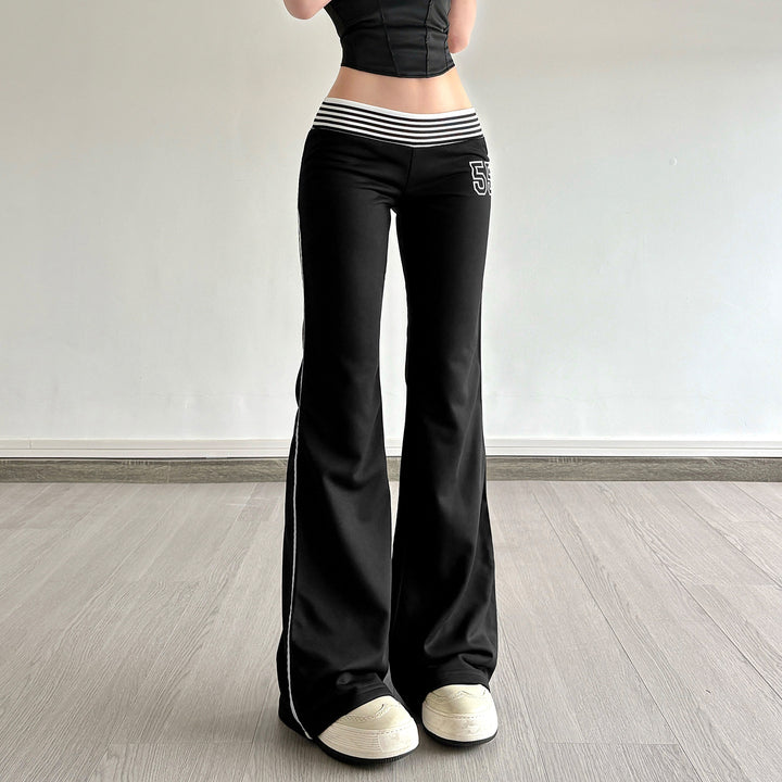Damen Flared Jogginghose mit seitlichen Streifen Echo Archiv