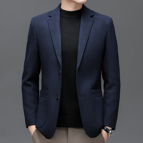 Herren Modischer Blazer mit feinem Materialmix Echoarchiv