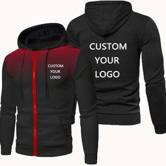 Herren modischer Sport-Hoodie mit personalisierbarem Druck Echoarchiv